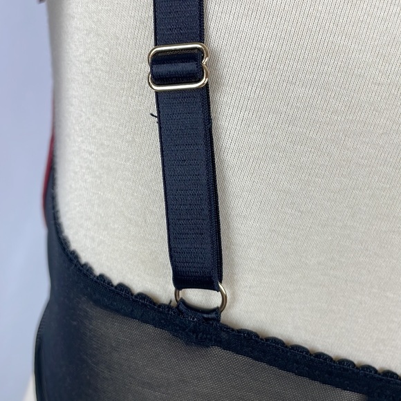 NWT Contradiction Pour Moi Black & Wine Hook Up Underwire Bra - Size 32D - Picture 7 of 15